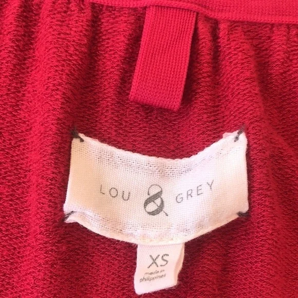 Lou & Grey Knit Shift Dress Long Sleeve Soft Stretch Scoop Neck Size XS - Picture 4 of 8